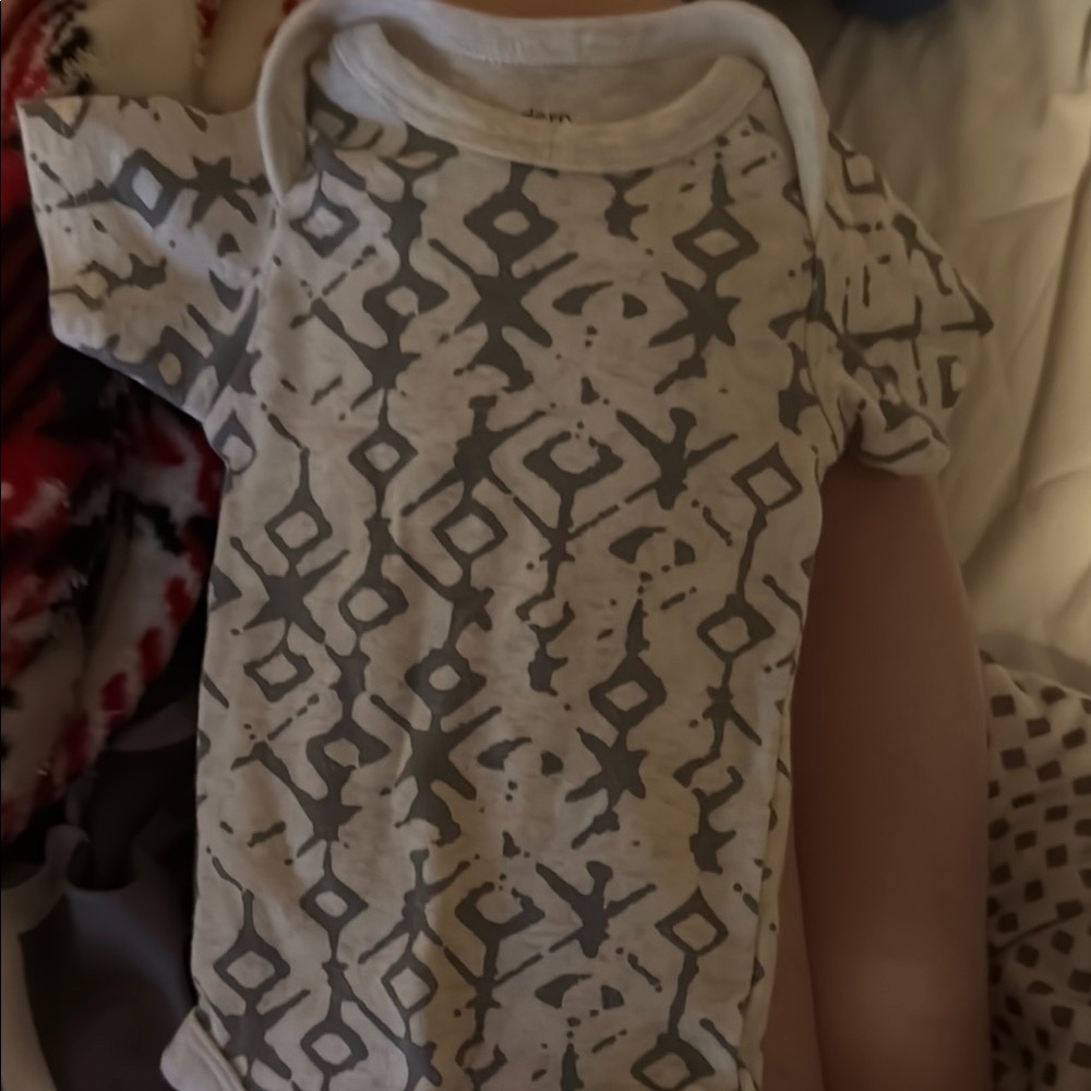 Gray Patterned Kids Shirt
